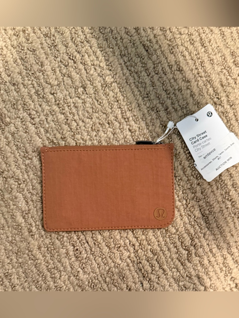 NWT Lululemon City Street Card Case Chestnut Brown